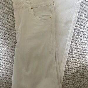 Kut from the Kloth Cream Straight Leg Jeans